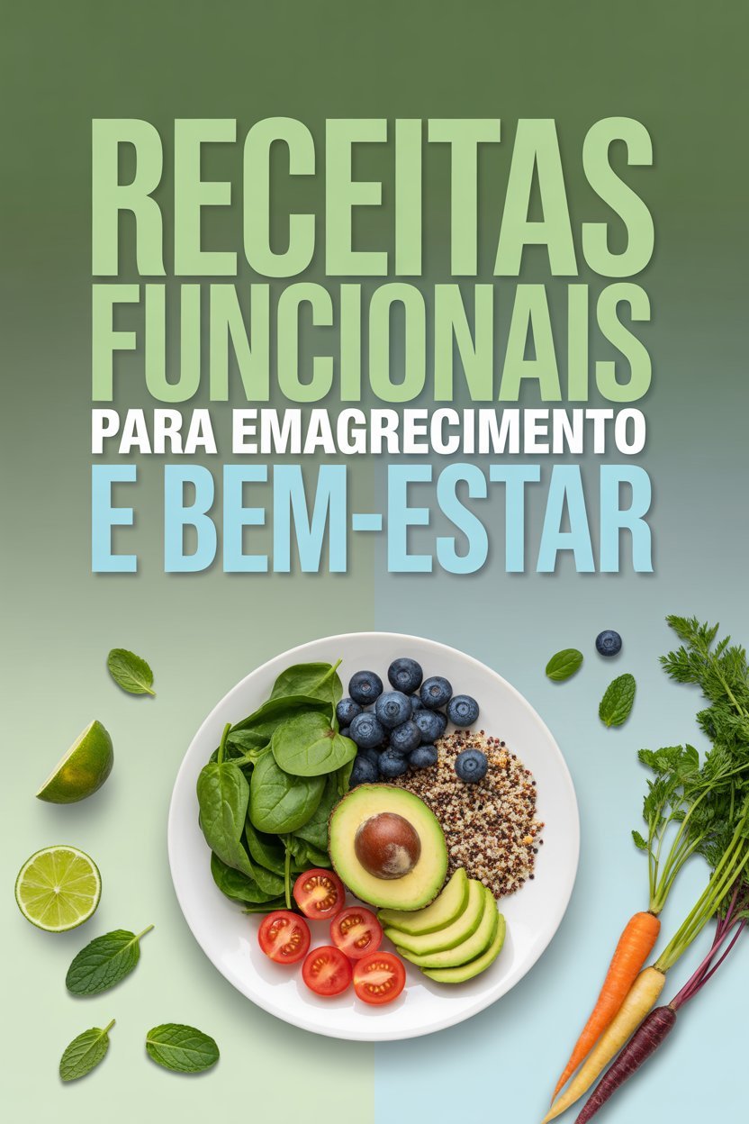 Capa do bônus Receitas Funcionais para Emagrecimento e Bem-Estar